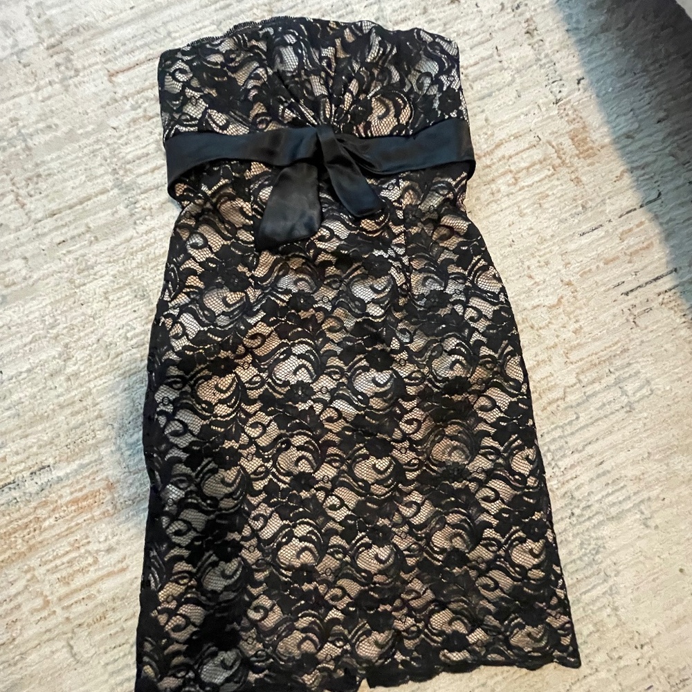 Black lace dress